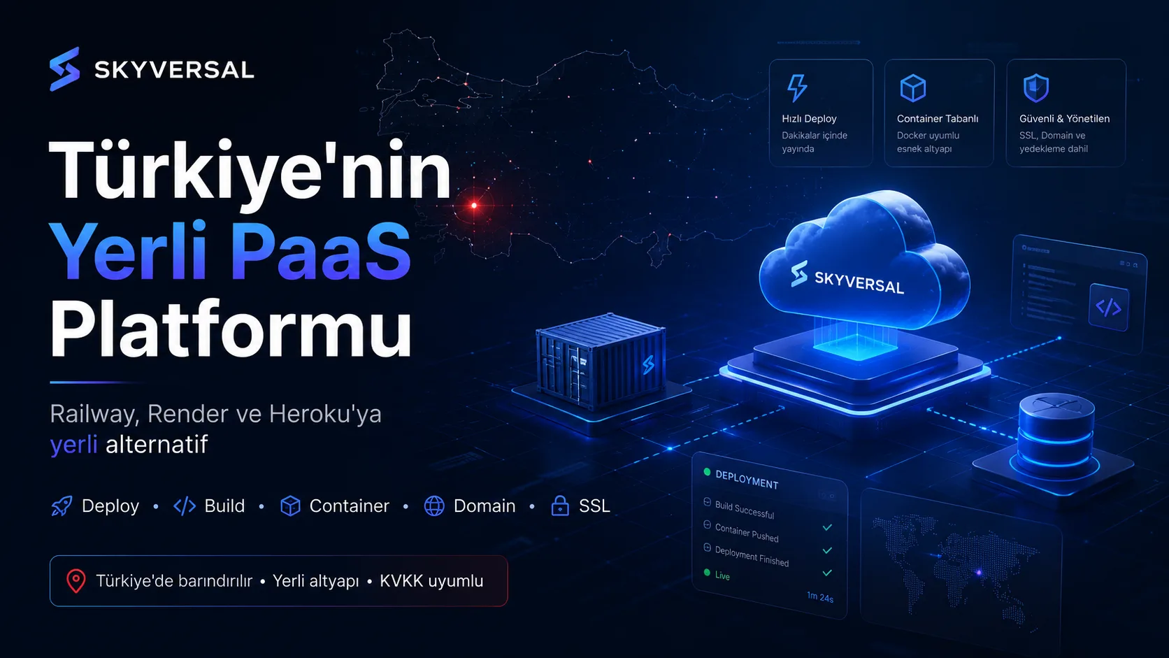 Yerli PaaS: Railway, Render ve Heroku'ya Türkiye'den Güçlü Alternatif